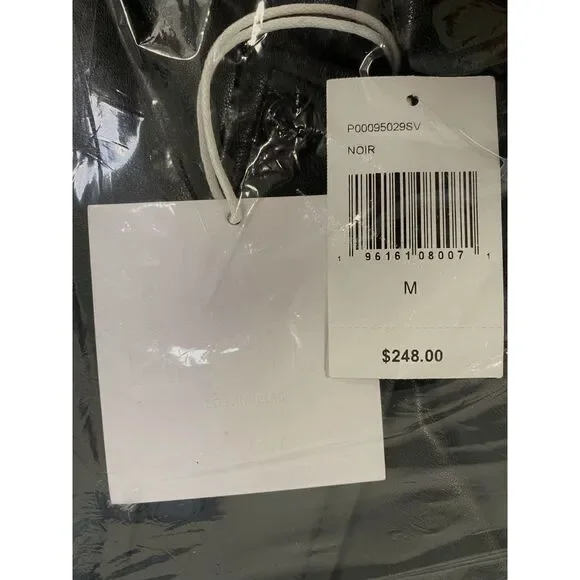 $249 Pistola Women's Black Callista Quilted Faux-Leather Jacket Coat Size M - Picture 4 of 4